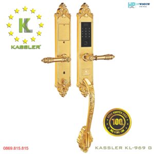 Khóa cửa vân tay tân cổ Kassler KL-969G ( MÀU VÀNG)