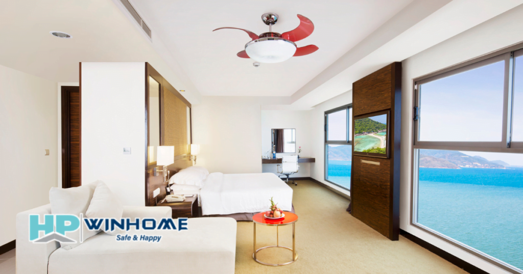 Quạt trần cánh xếp có mặt tại Hanava Nha Trang